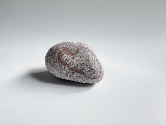 Heart on Lake Michigan stone