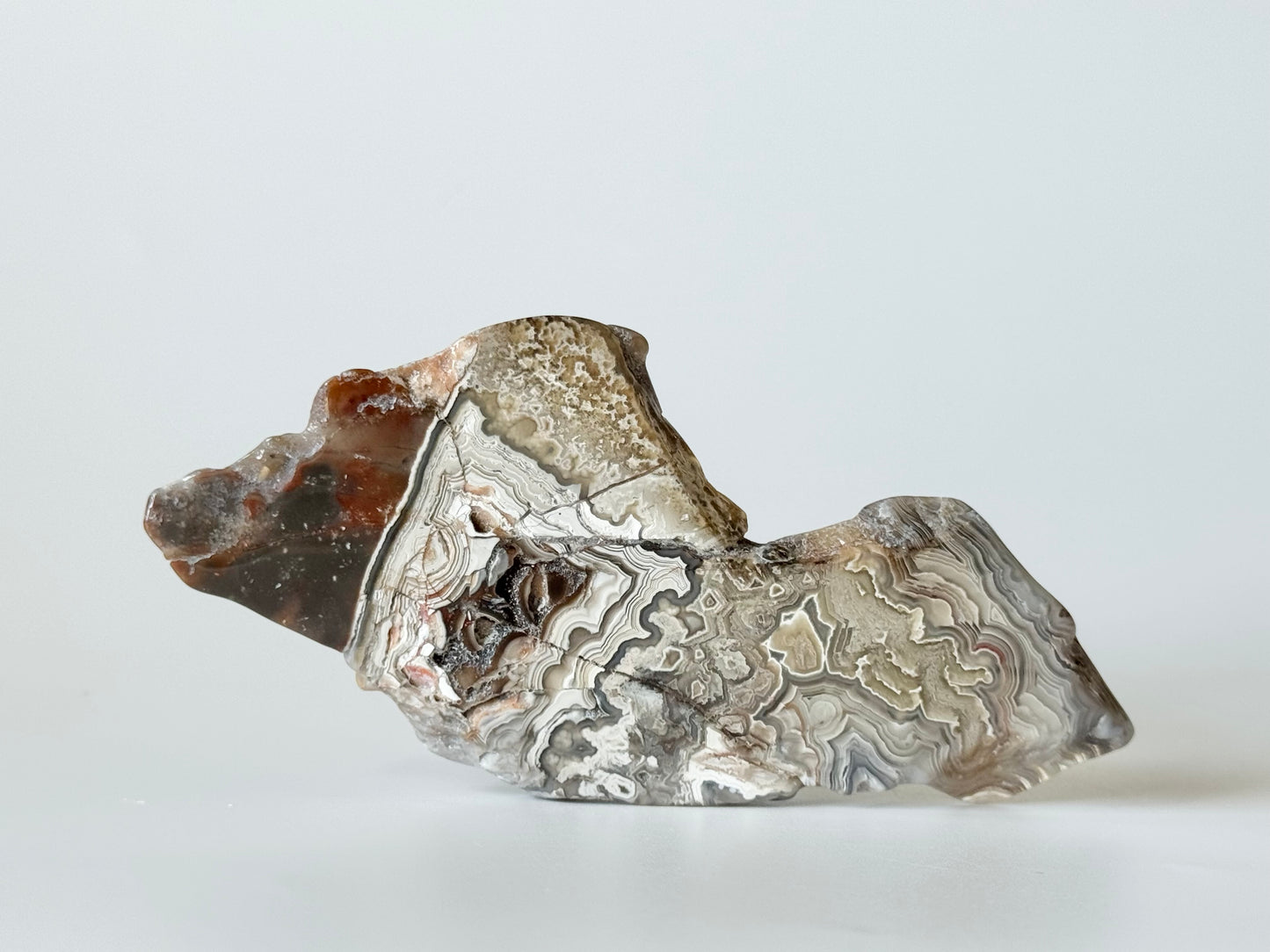 Crazy Lace Agate Slab, polished