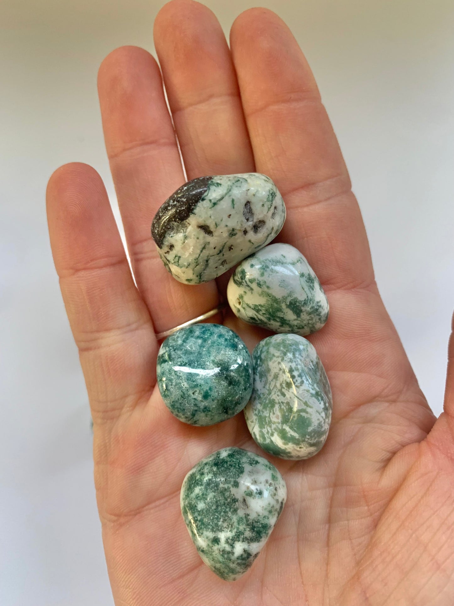 Green Tree Agate Tumble