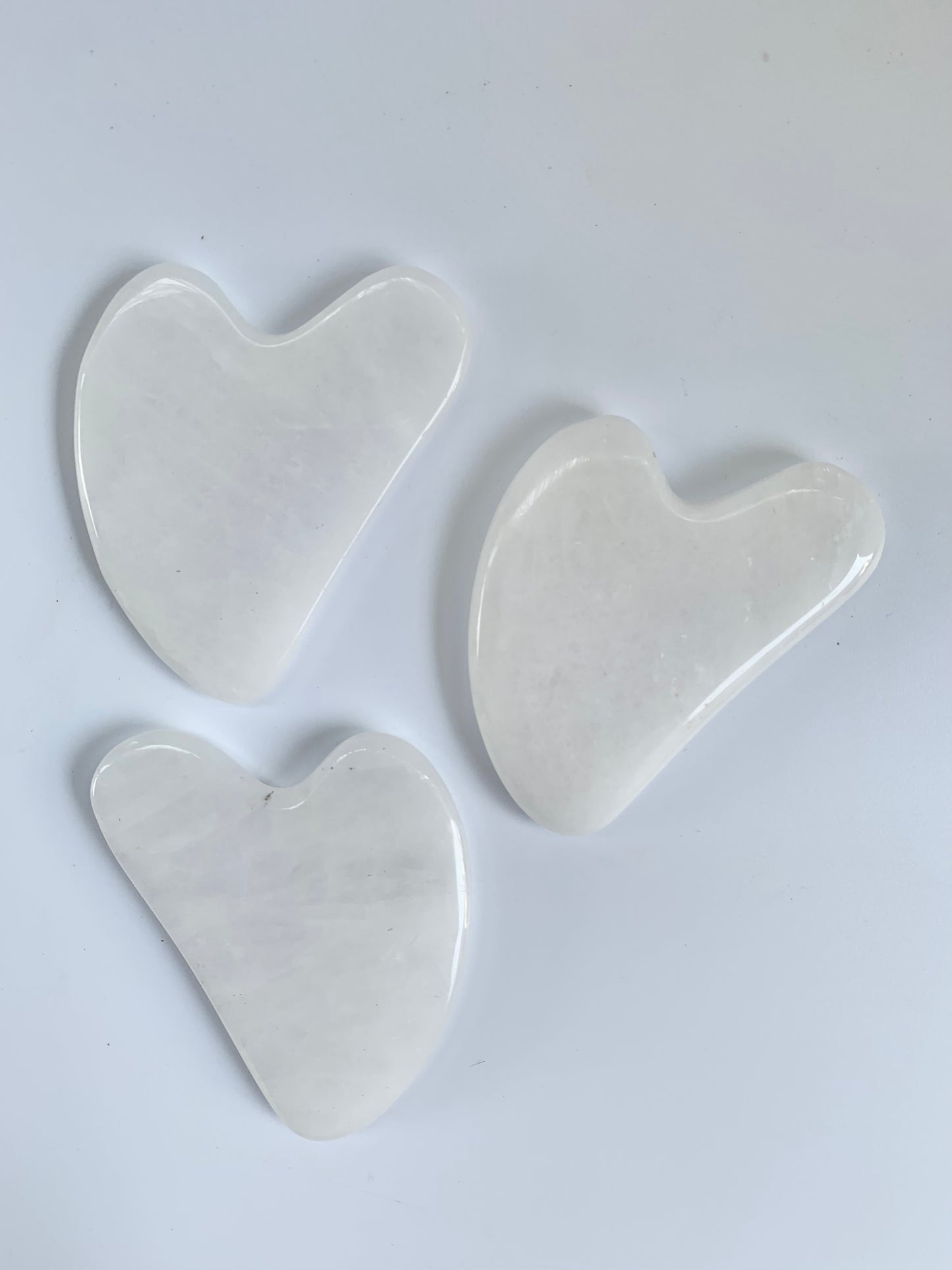 White quartz gua sha stone