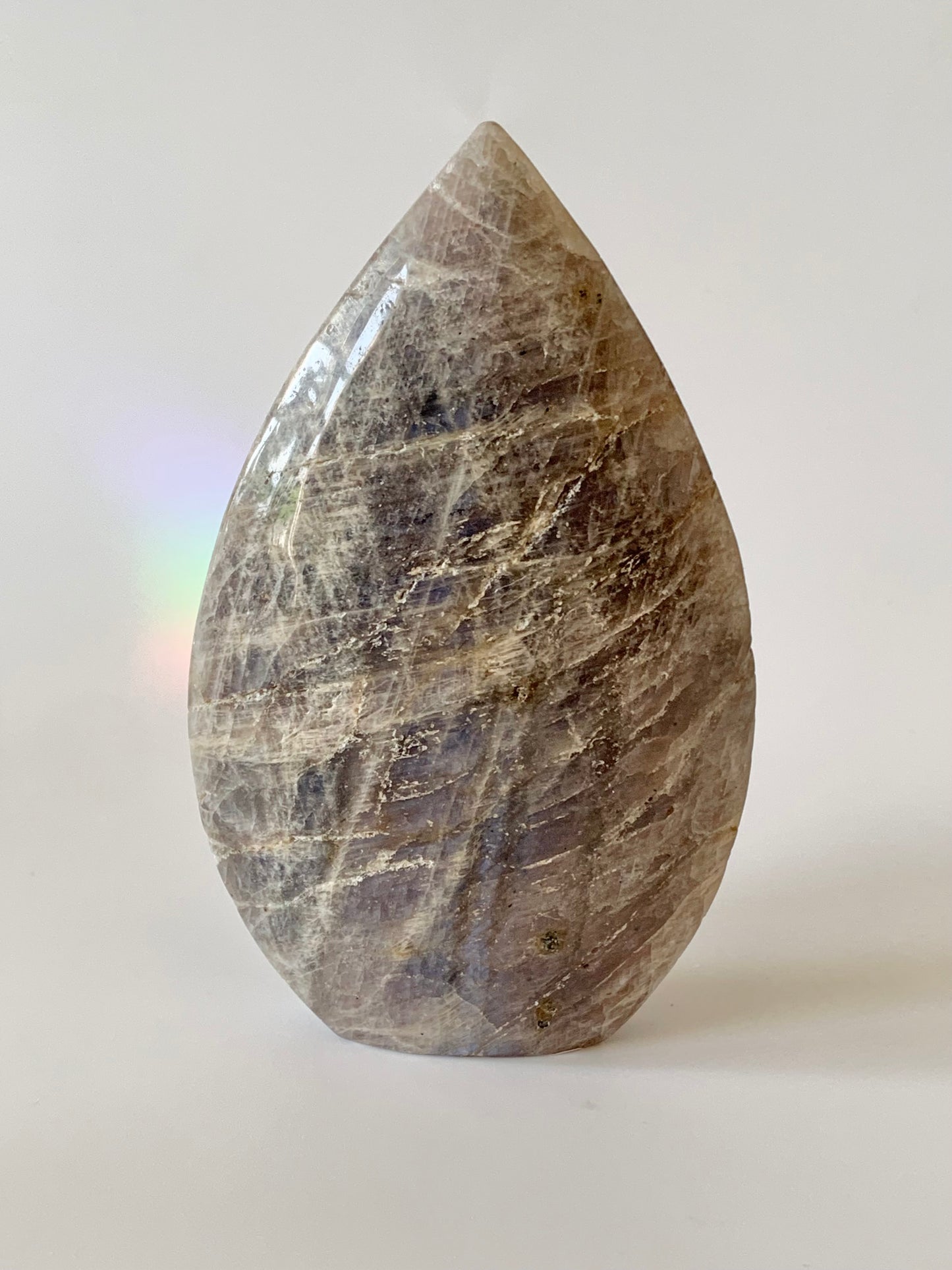 Moonstone flame, teardrop