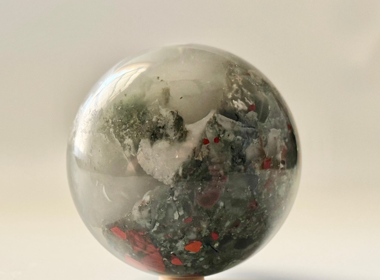 African Blood Stone Sphere