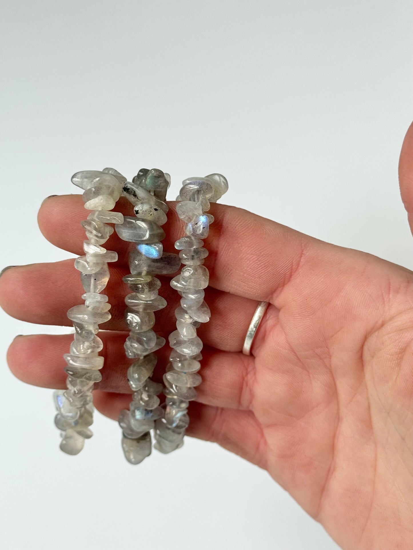 Labradorite Chip Bead Bracelet