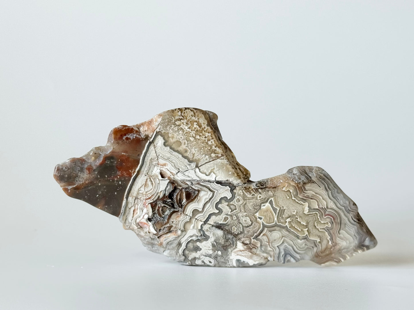 Crazy Lace Agate Slab, polished
