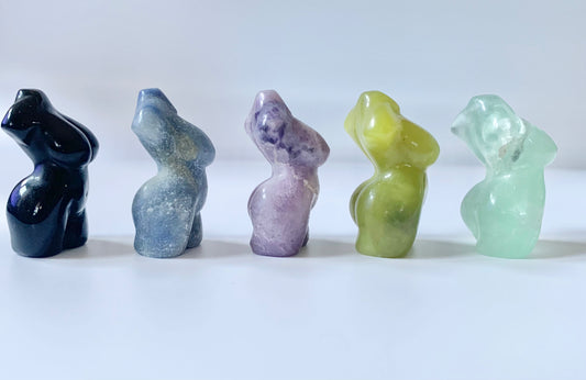 Mini Curvy Woman Goddess Body Carving