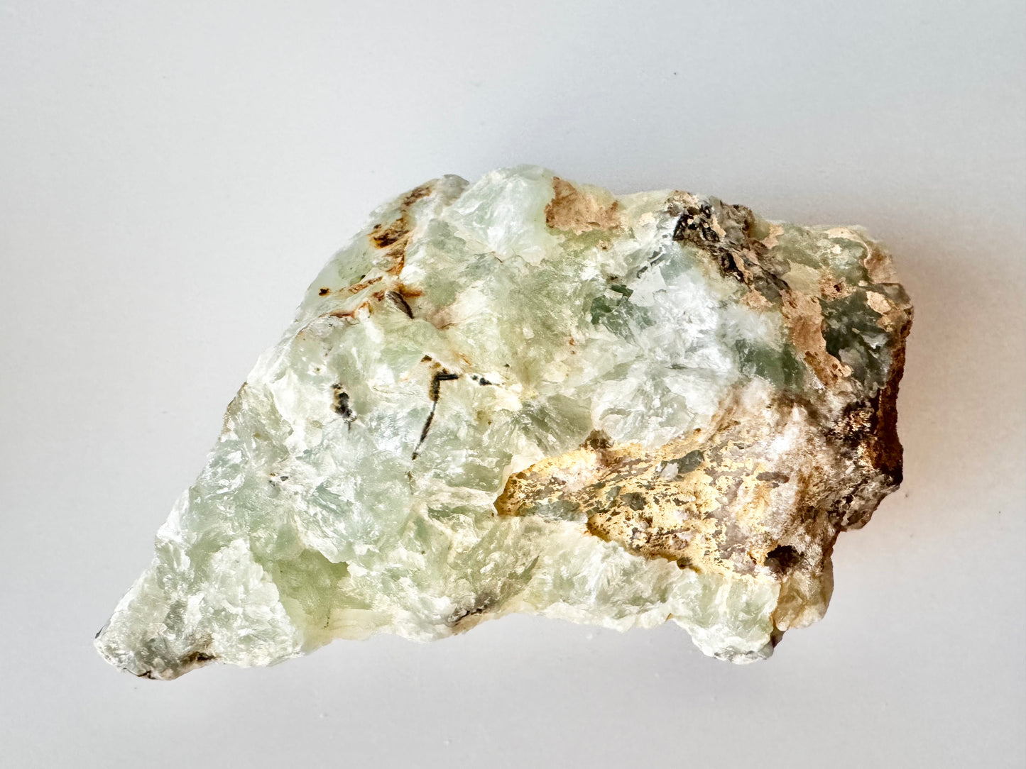 Prehnite, Raw