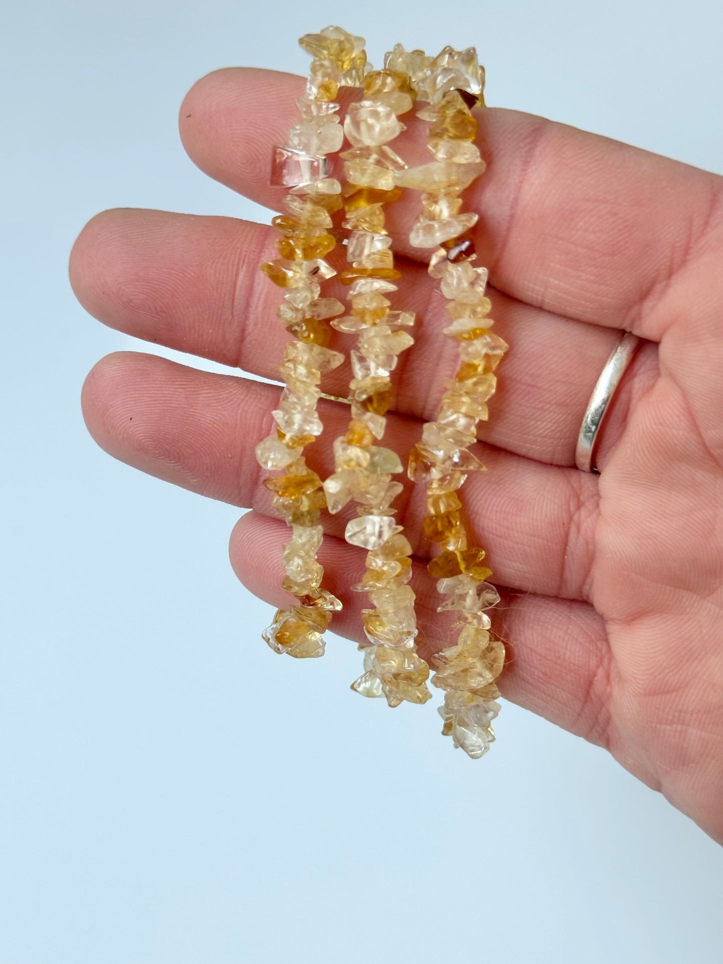 Citrine Chip Bead Bracelet