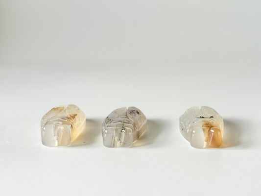 Agate Cicada Flat Carving