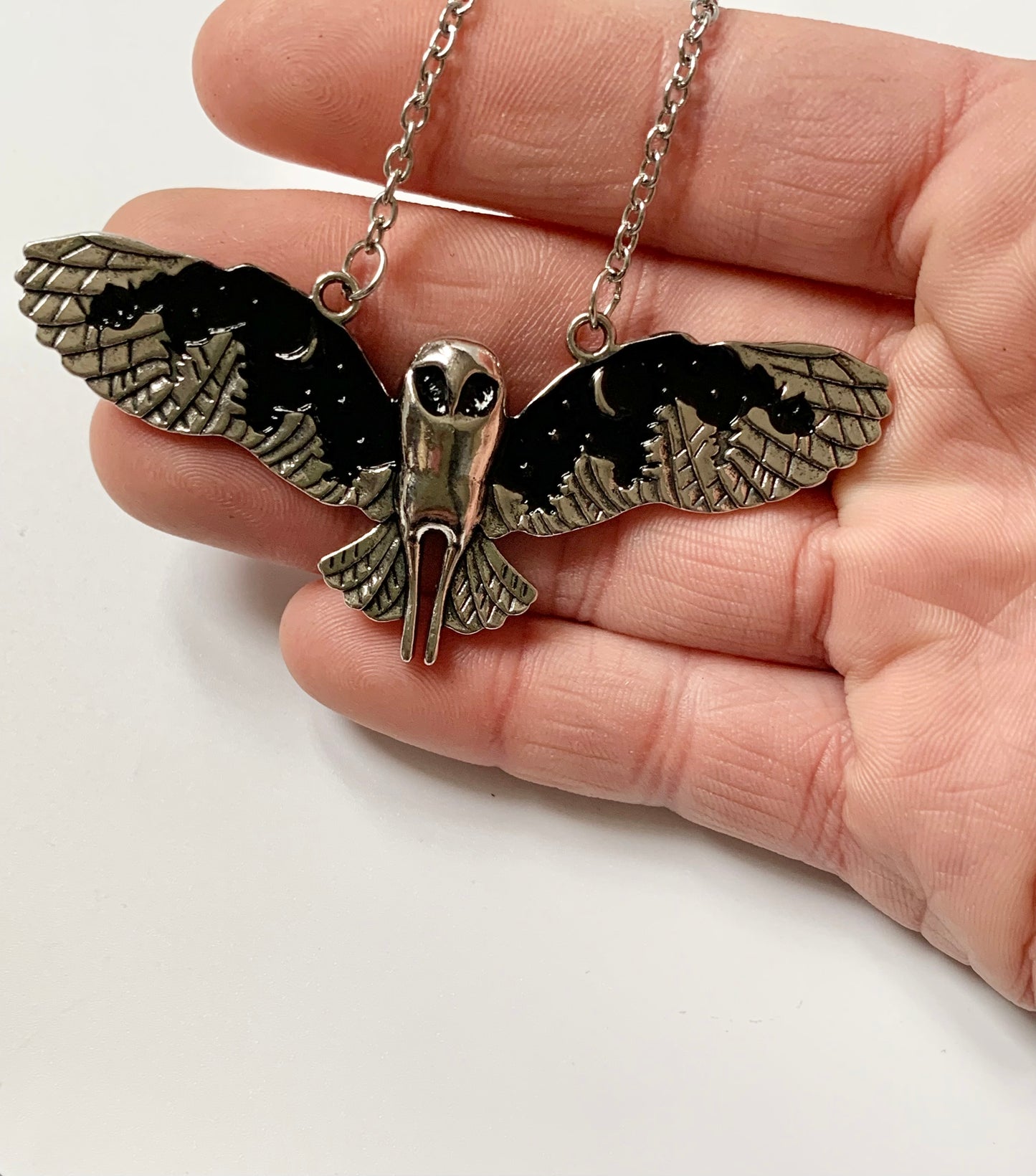 Black Owl Necklace