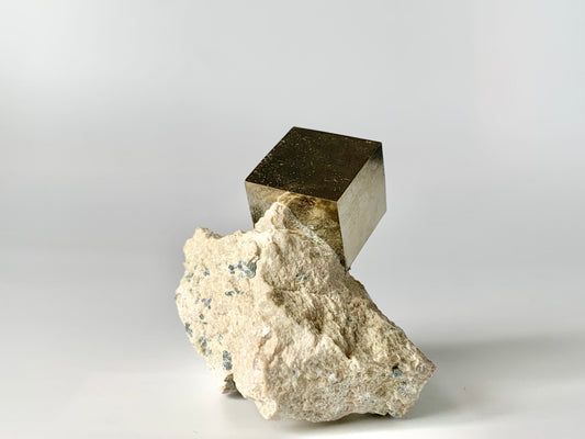 Pyrite Cube in Matrix