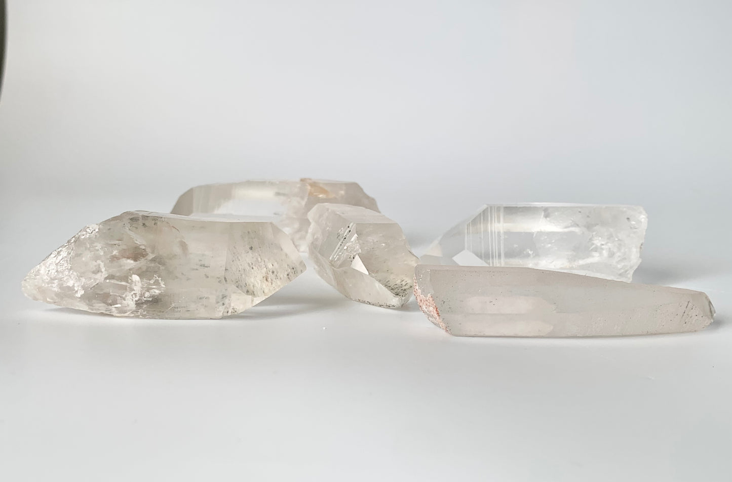 Lemurian with Chlorite, raw crystal