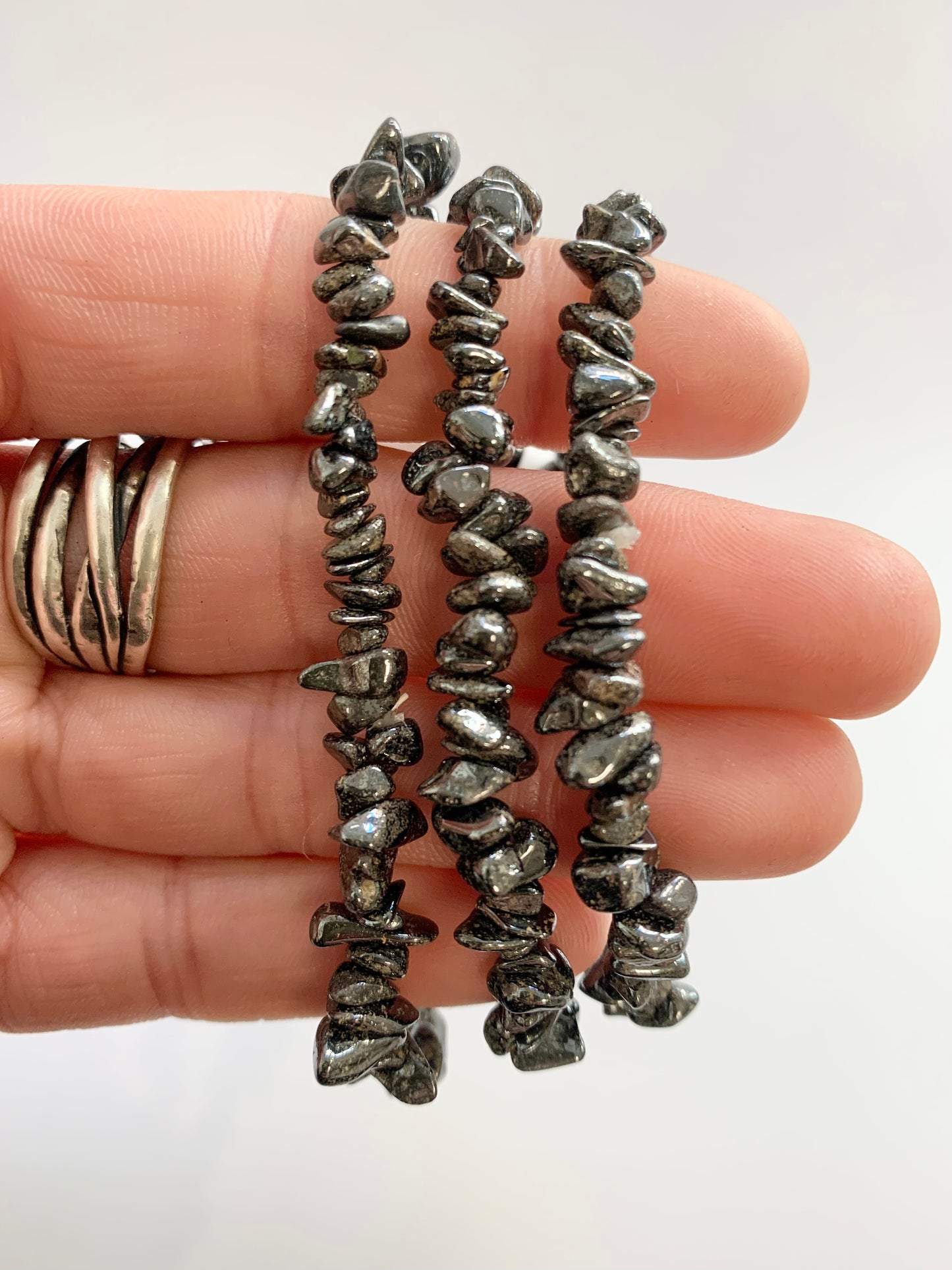 Hematite Chip Bead Bracelet