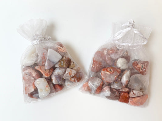 Moroccan Agate, 4 ounce bag polished mini tumbles