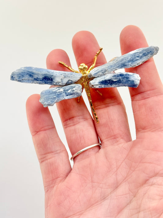 Blue Kyanite Winged Dragonfly