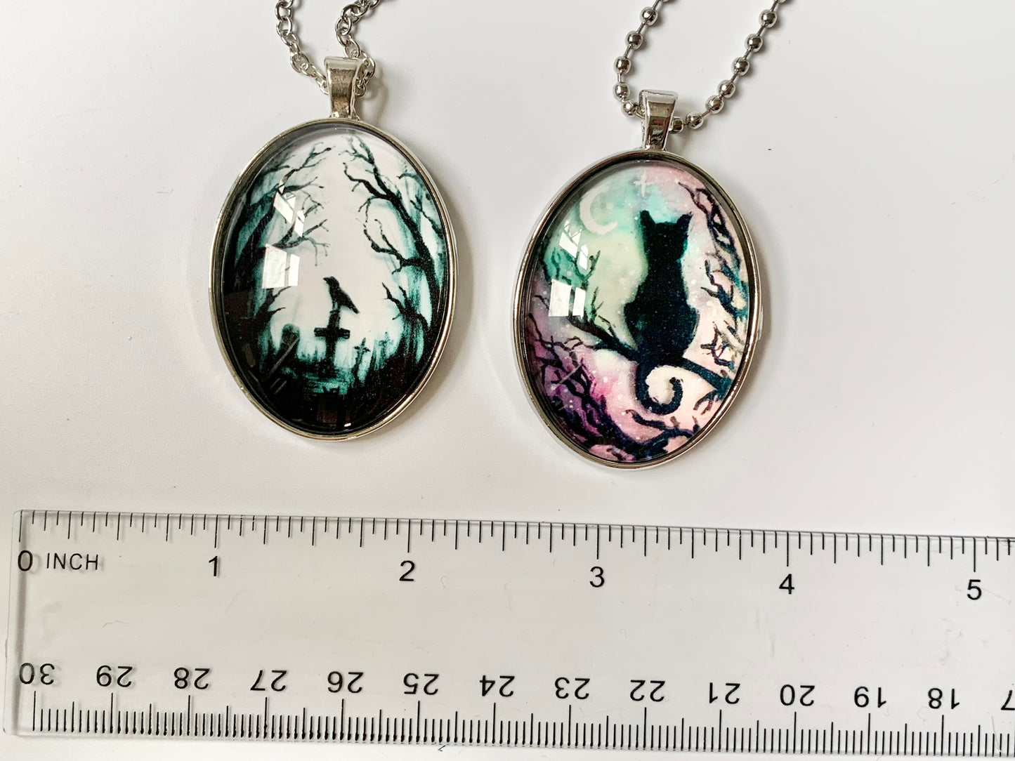 Crow on Cross Necklace