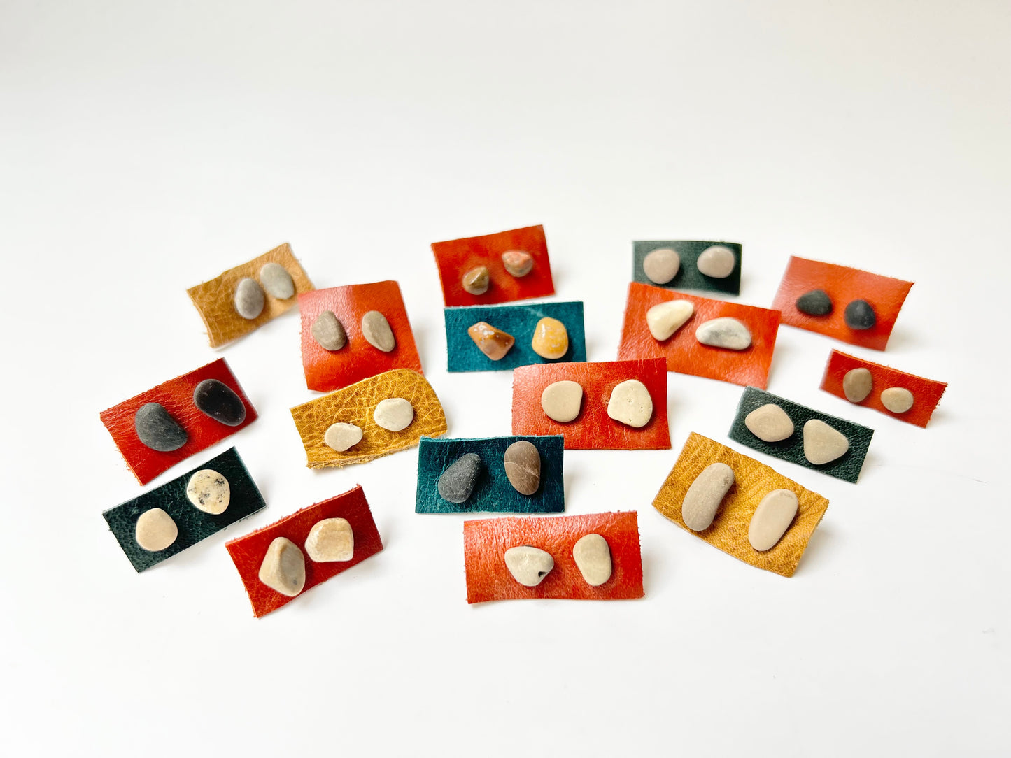 Gem Chip Stud Earrings