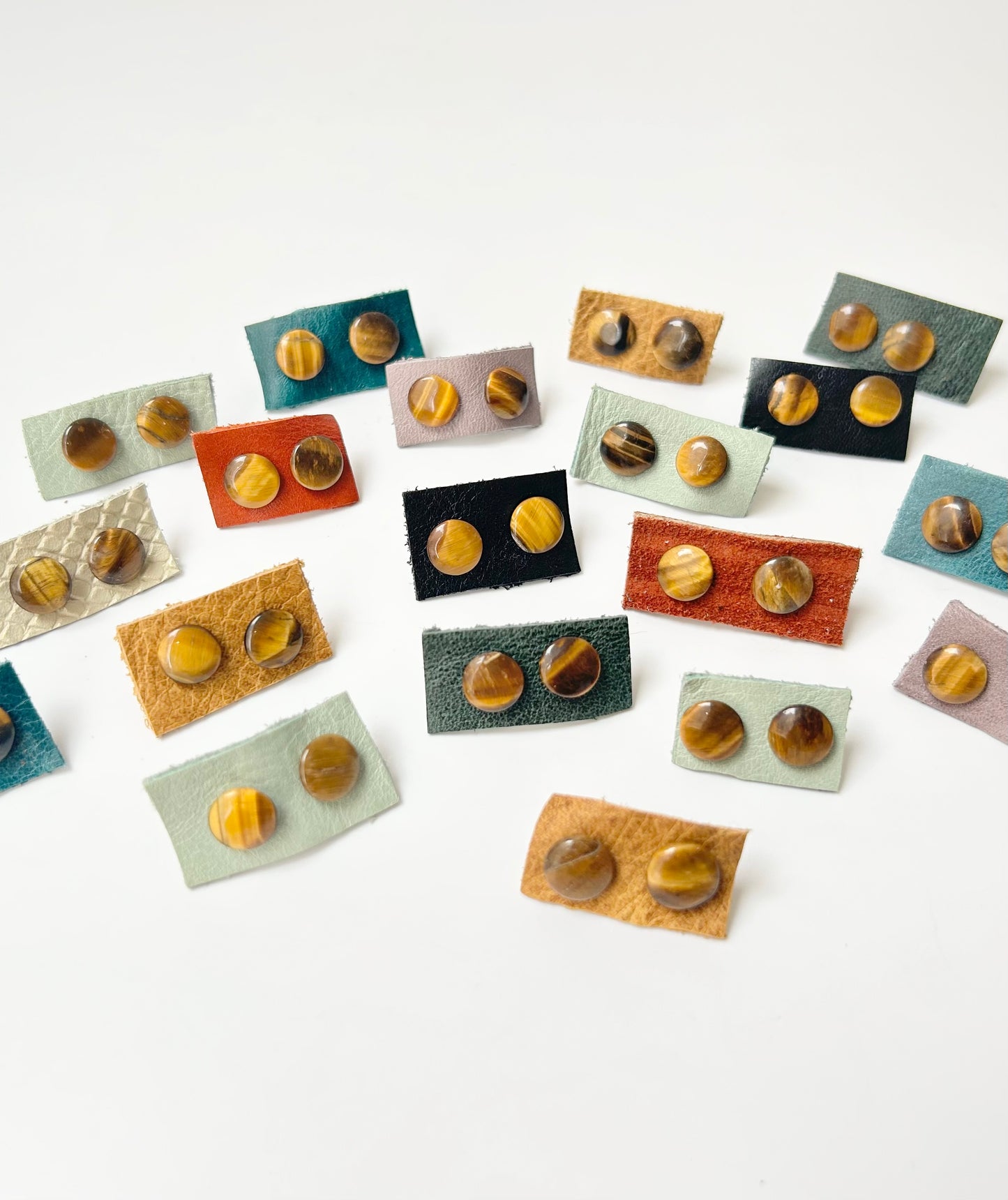 Gem Chip Stud Earrings