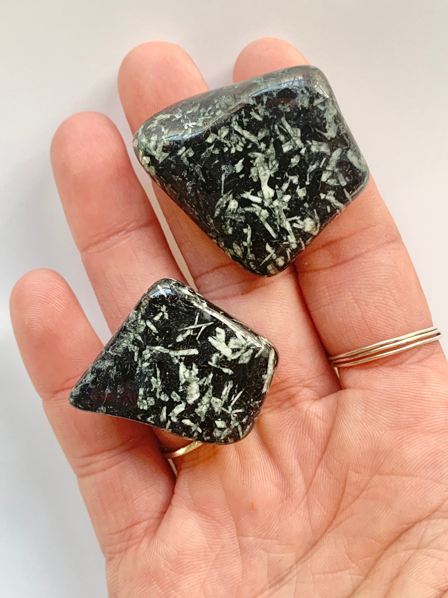 Chinese writing stone tumbles, porphyry, large