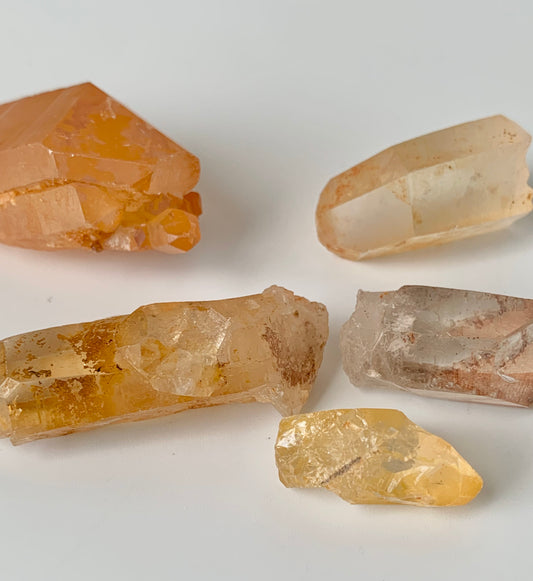 Tangerine Quartz pieces
