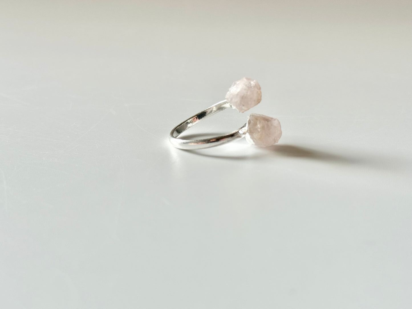 Rose Quartz Adjustable Ring