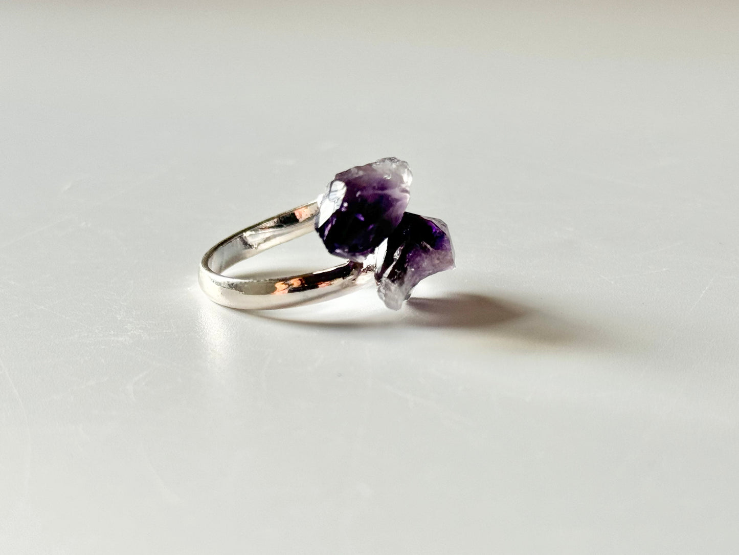 Amethyst Adjustable Ring