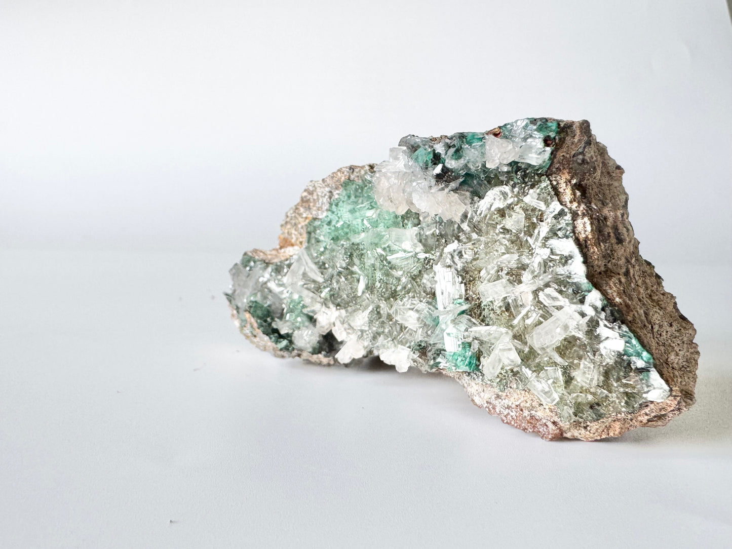 Quartz with beautiful Green Apophyllite