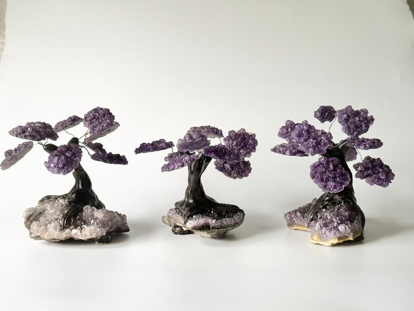 Amethyst Gem Bonsai Tree on Amethyst Base