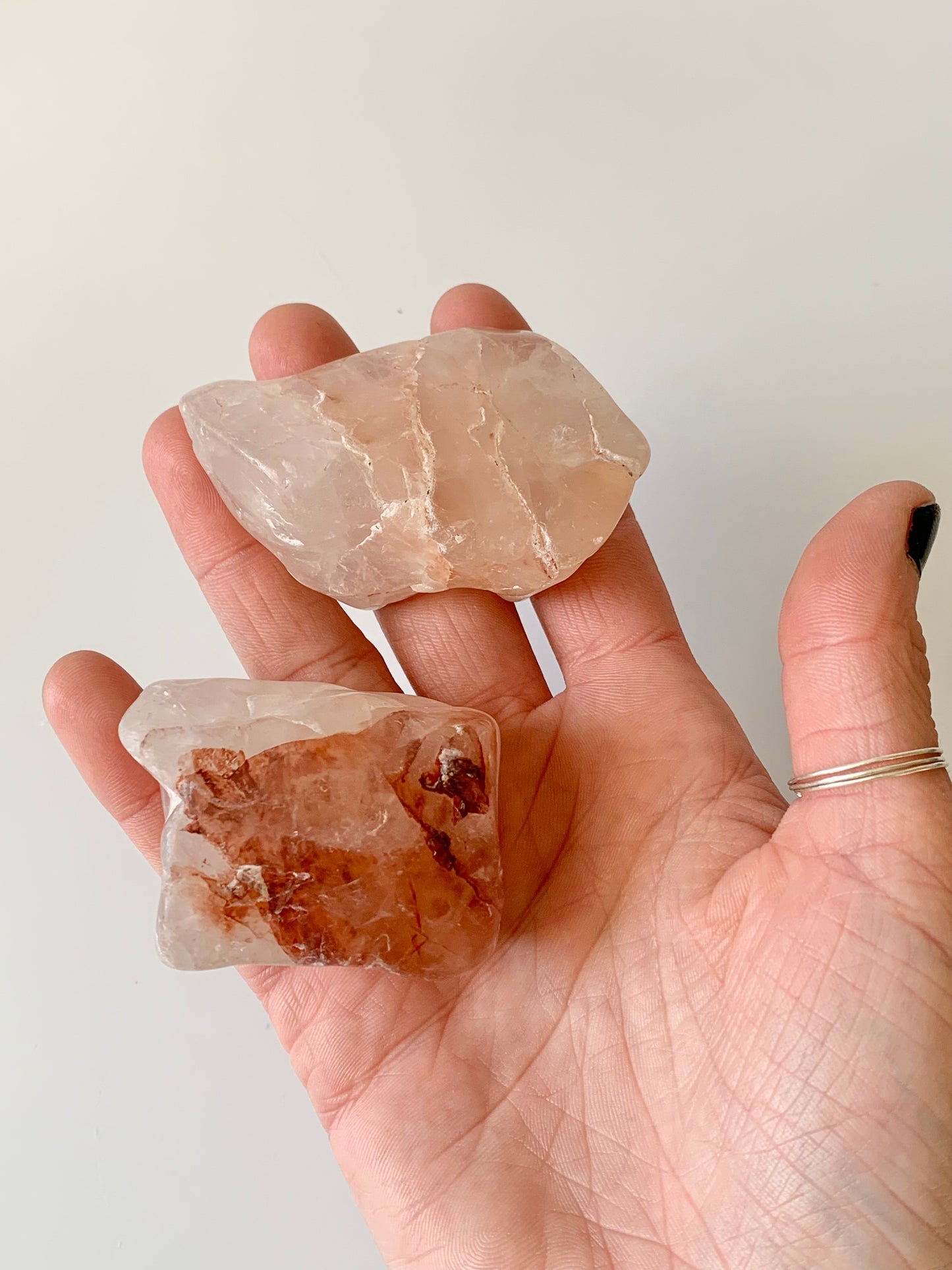 Fire Quartz, hematoid quartz, large tumble