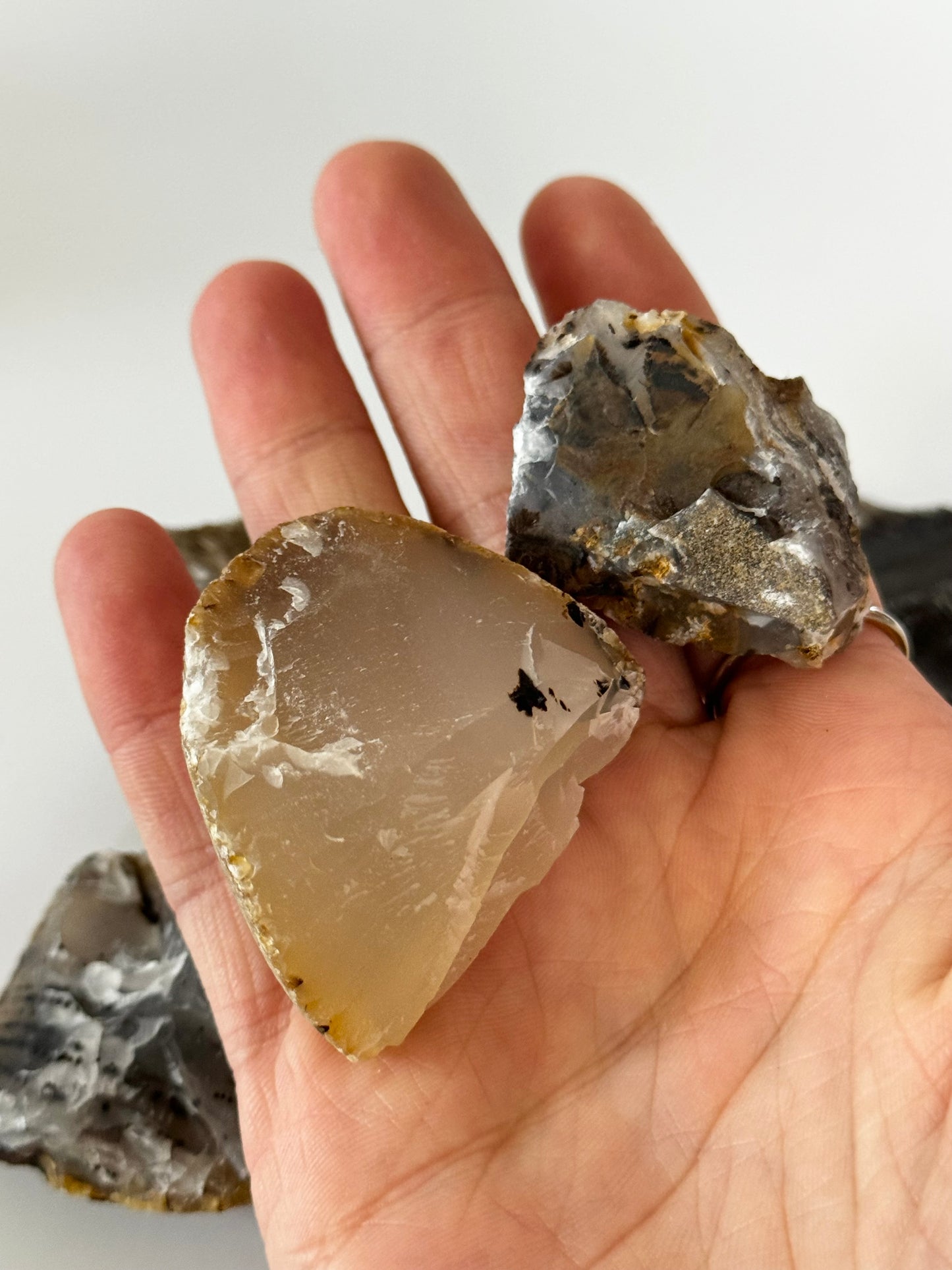 Raw Montana Moss Agate Tumble