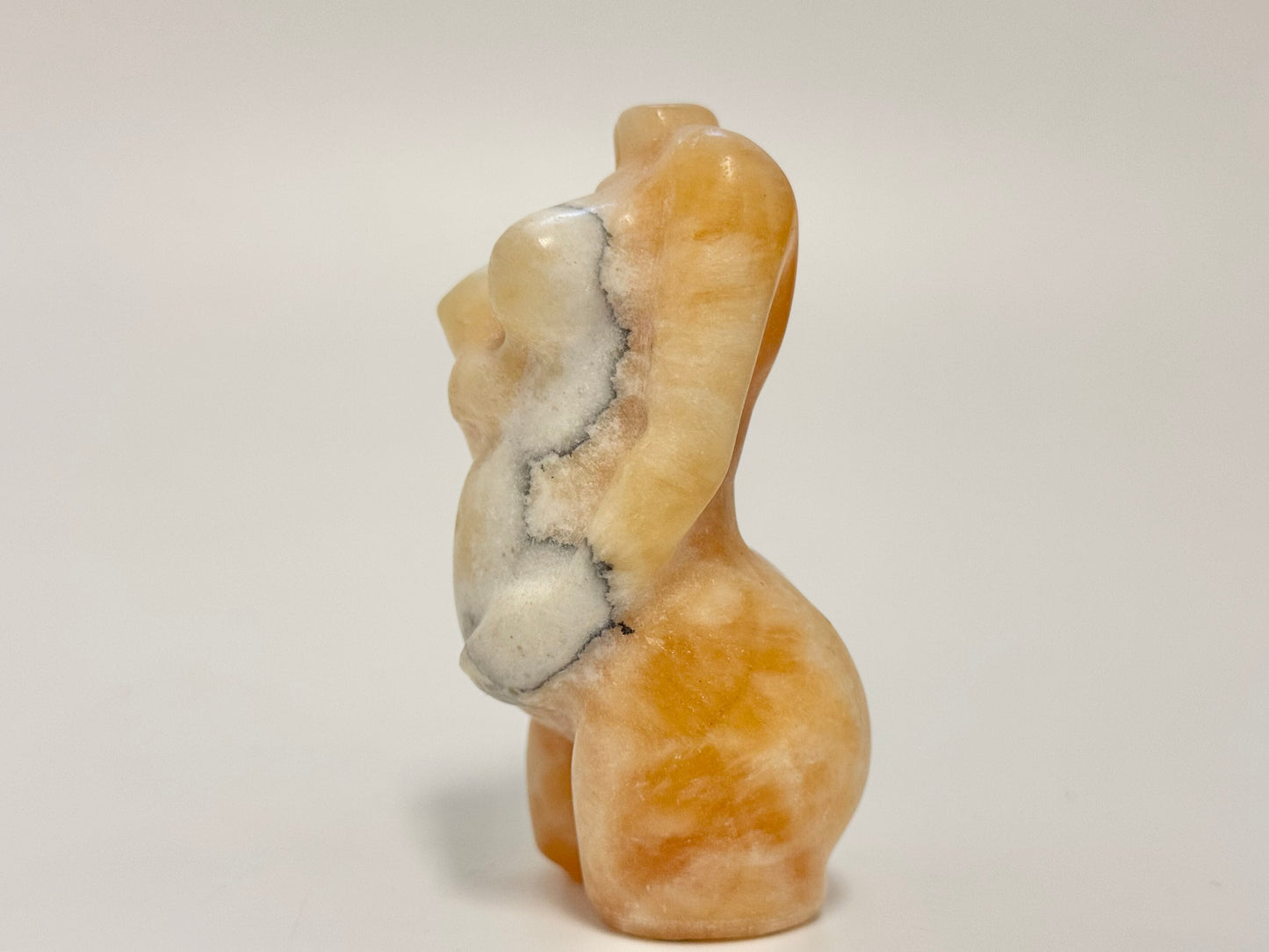 Yellow Calcite Pregnant Woman Body Carving – Symbol of Fertility, Creativity & Inner Strength