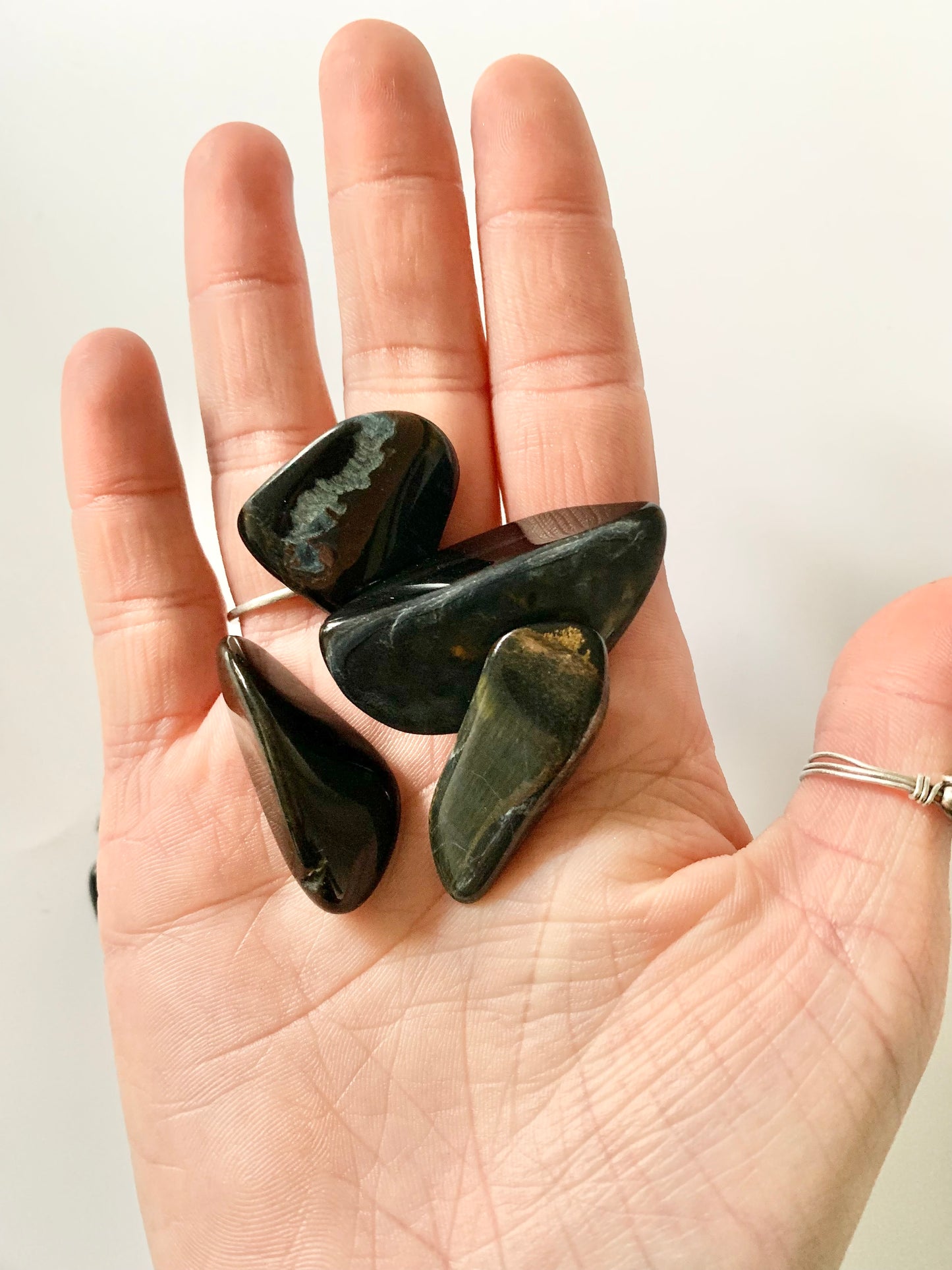 Blue Tigers Eye tumbles