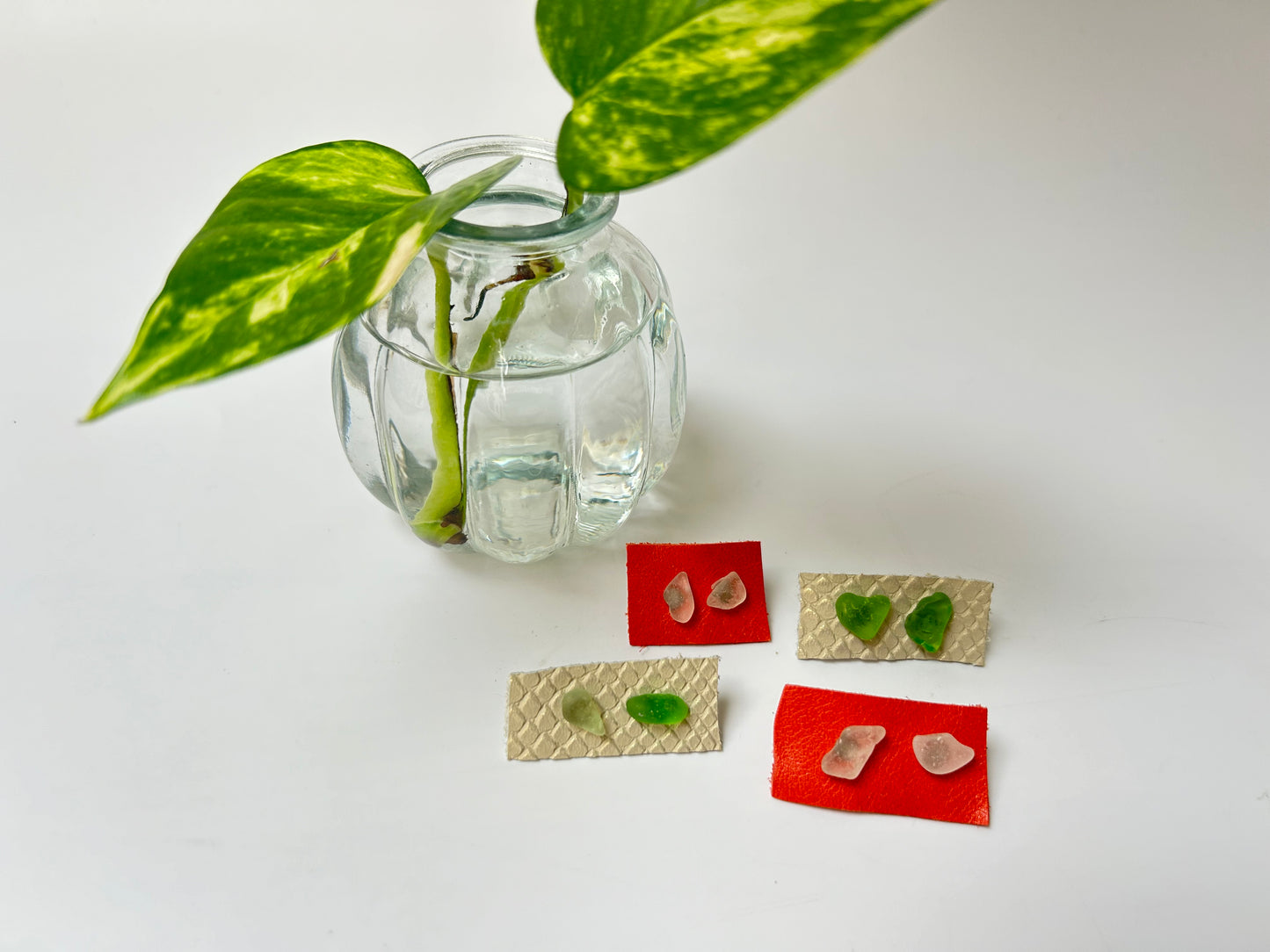 Gem Chip Stud Earrings