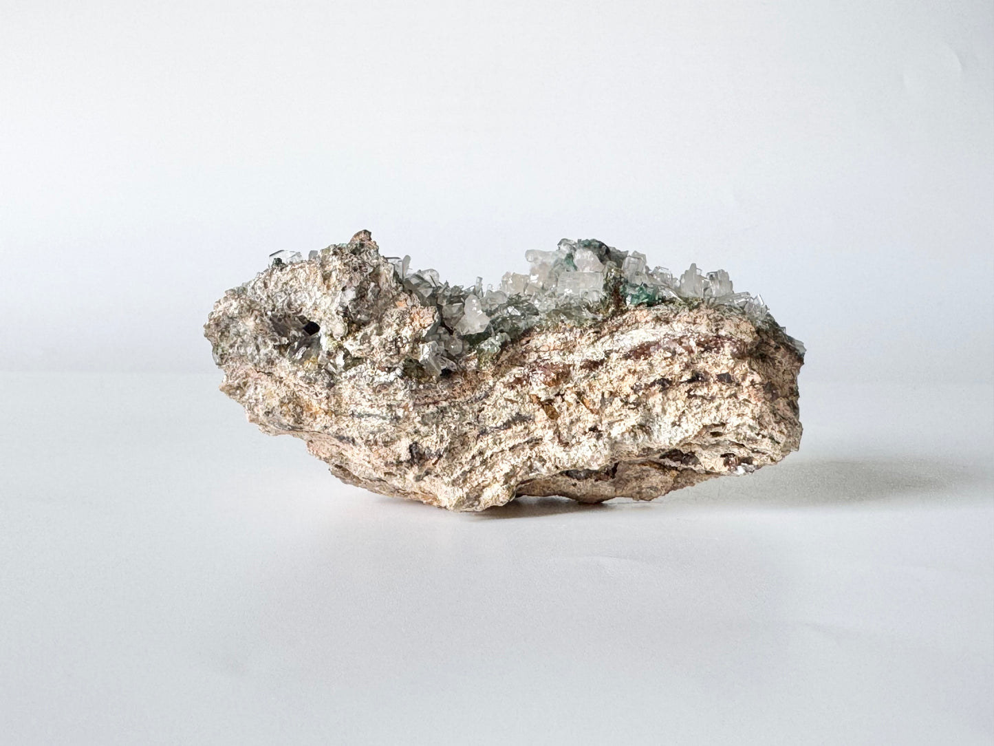 Quartz with beautiful Green Apophyllite