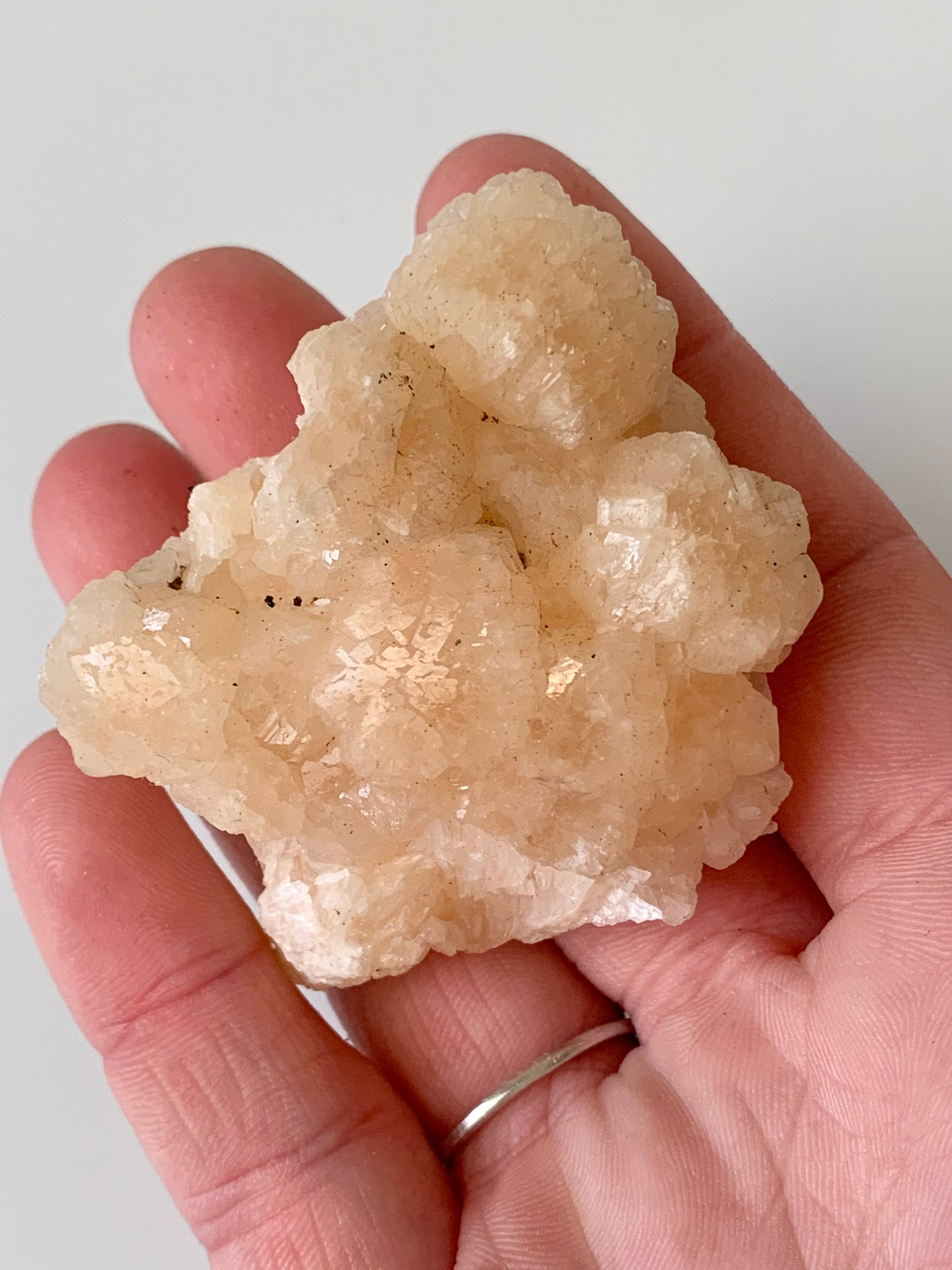 Peach Stilbite, raw