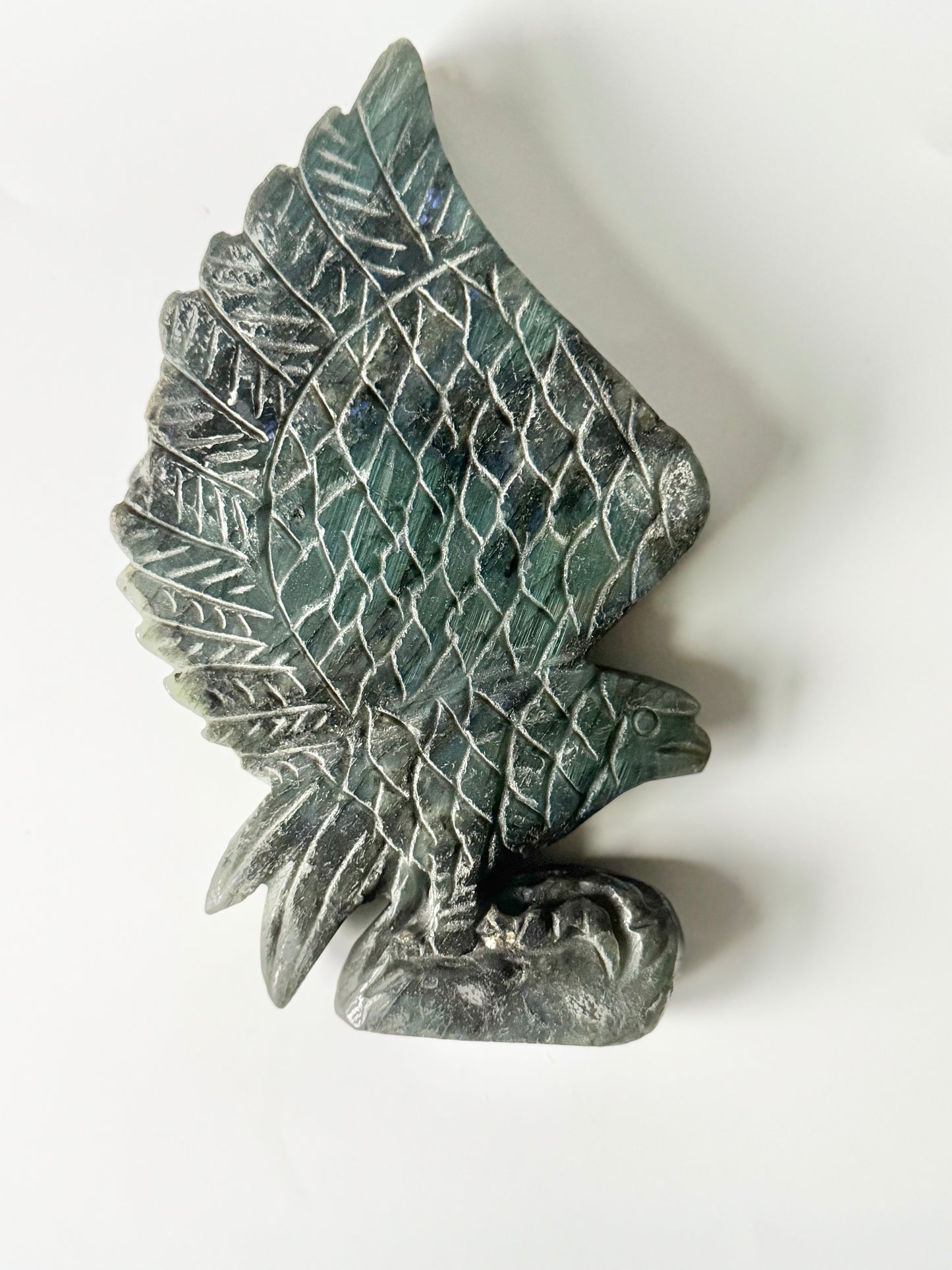 Labradorite Eagle Carving
