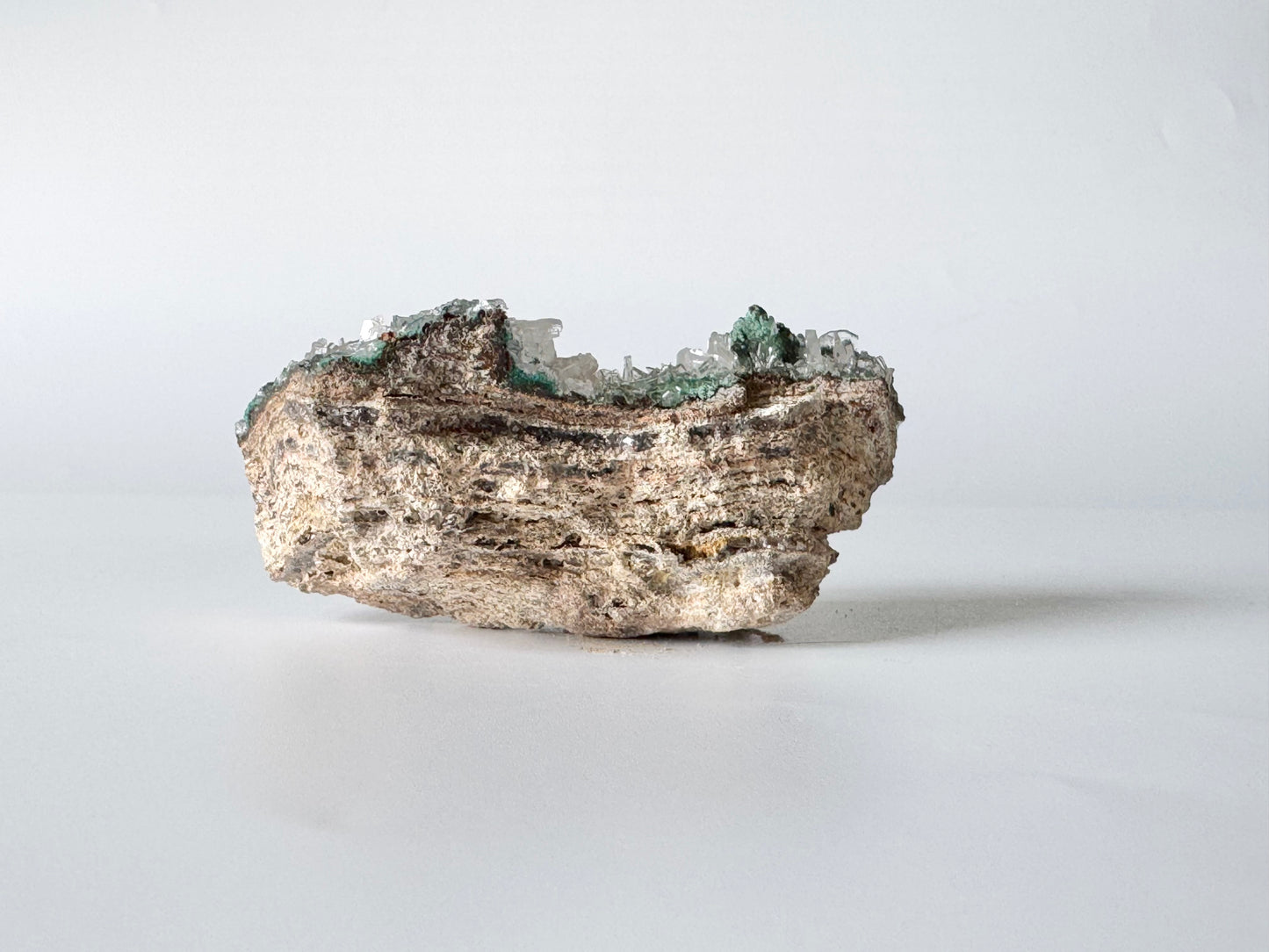 Quartz with beautiful Green Apophyllite