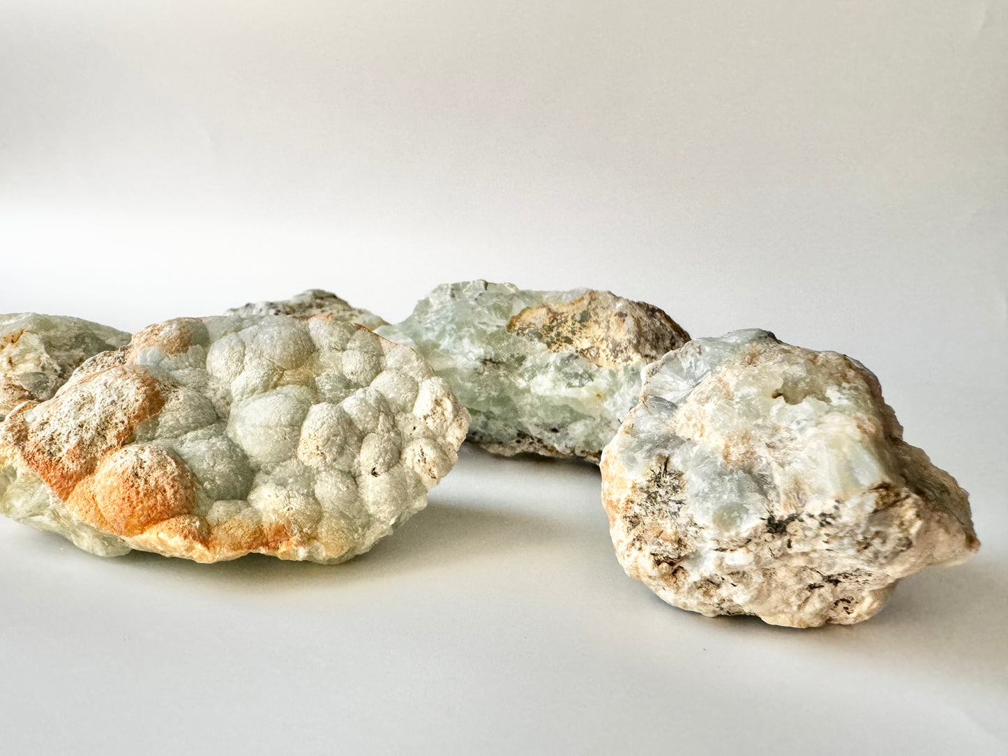 Prehnite, Raw