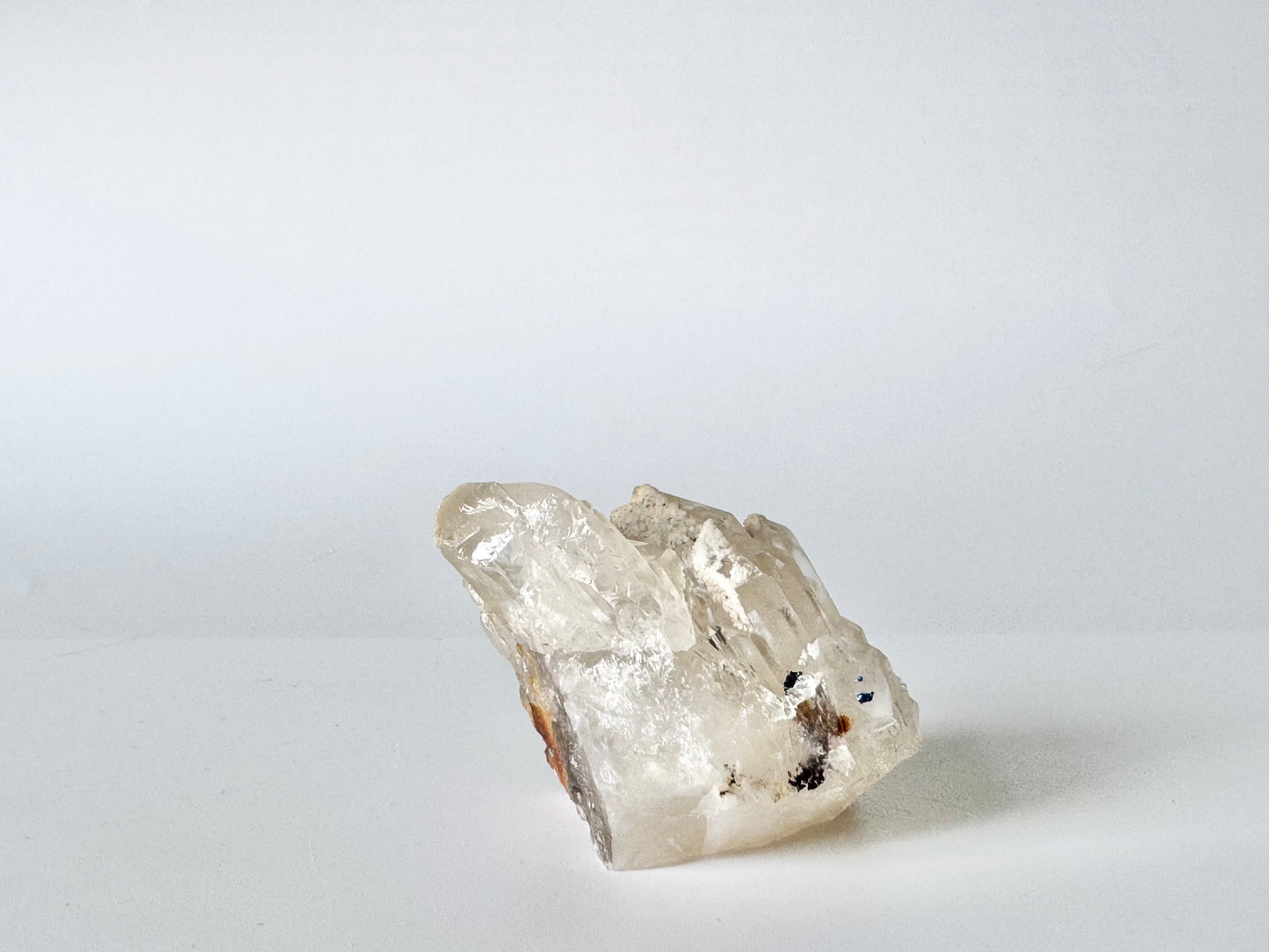 Azurite on Clear Quartz