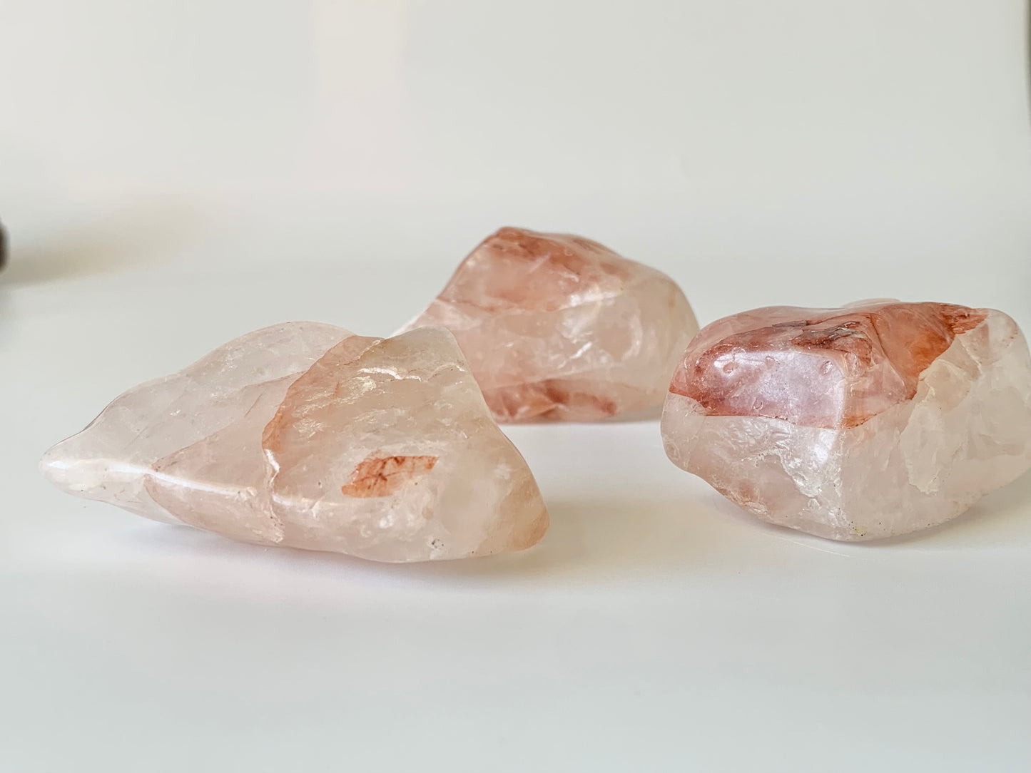 Fire Quartz, hematoid quartz, large tumble