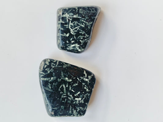 Chinese writing stone tumbles, porphyry, large