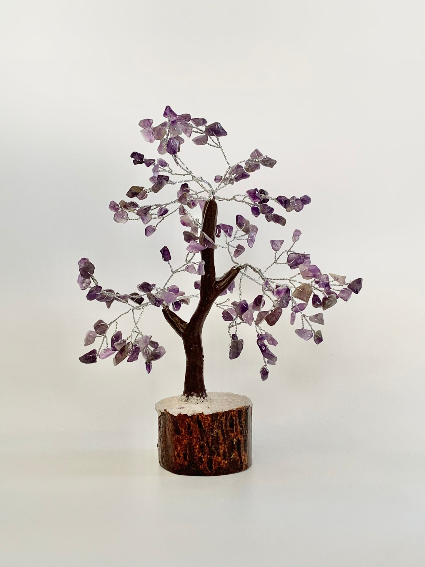 Gem Tree with wood base, choose your material