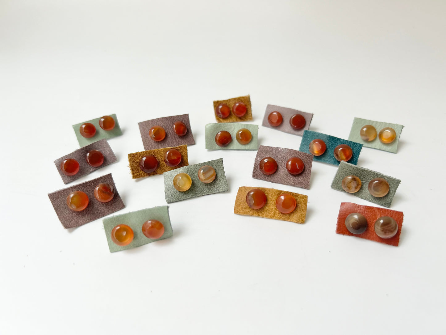 Gem Chip Stud Earrings
