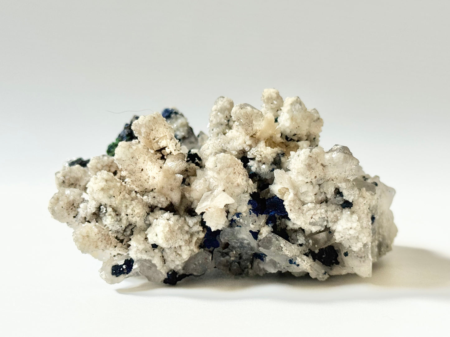 Azurite on Clear Quartz