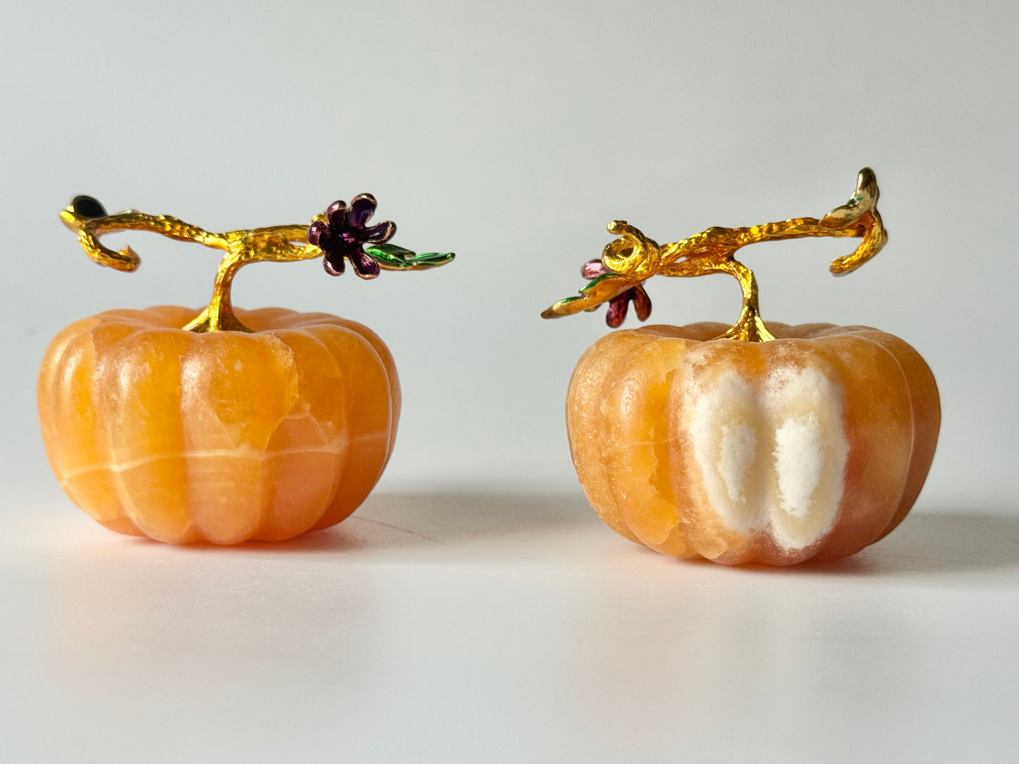 Orange/ Yellow Calcite Pumpkin Carving
