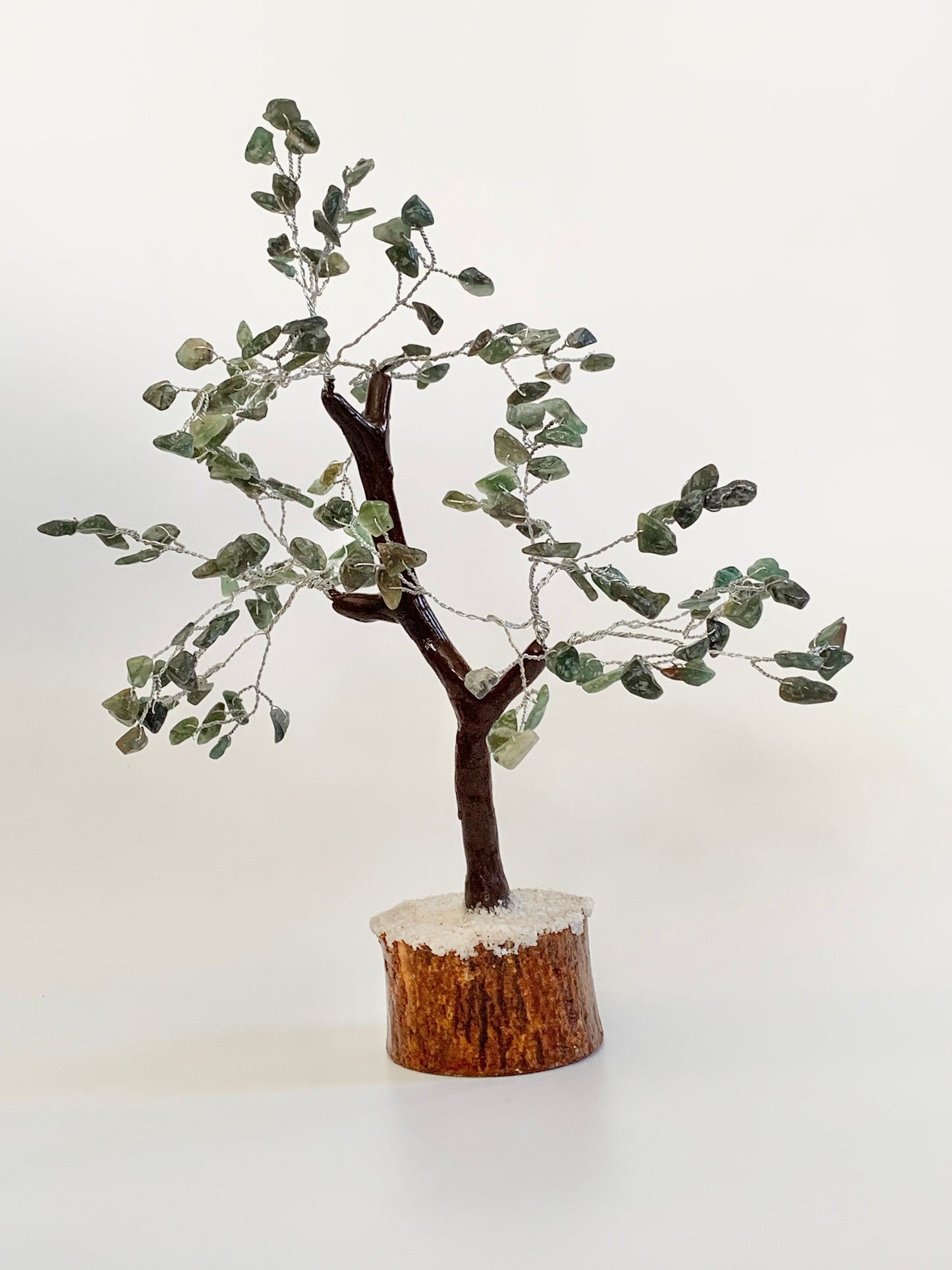 Gem Tree with wood base, choose your material