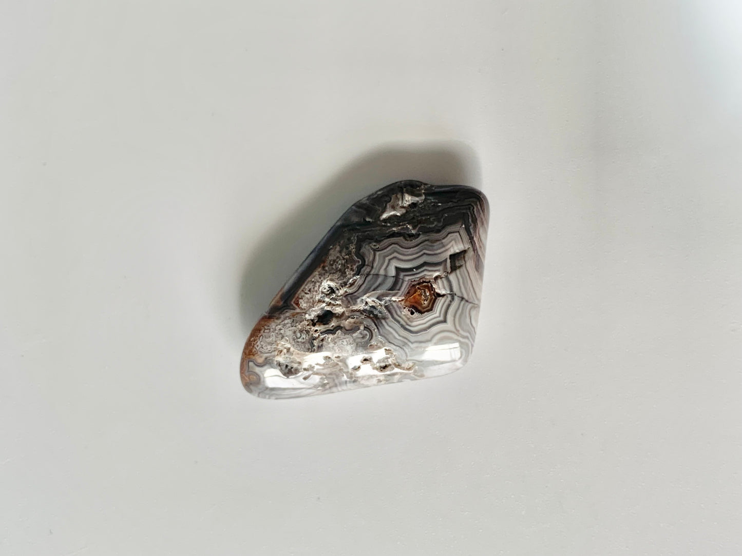 Crazy Lace Agate, tumble