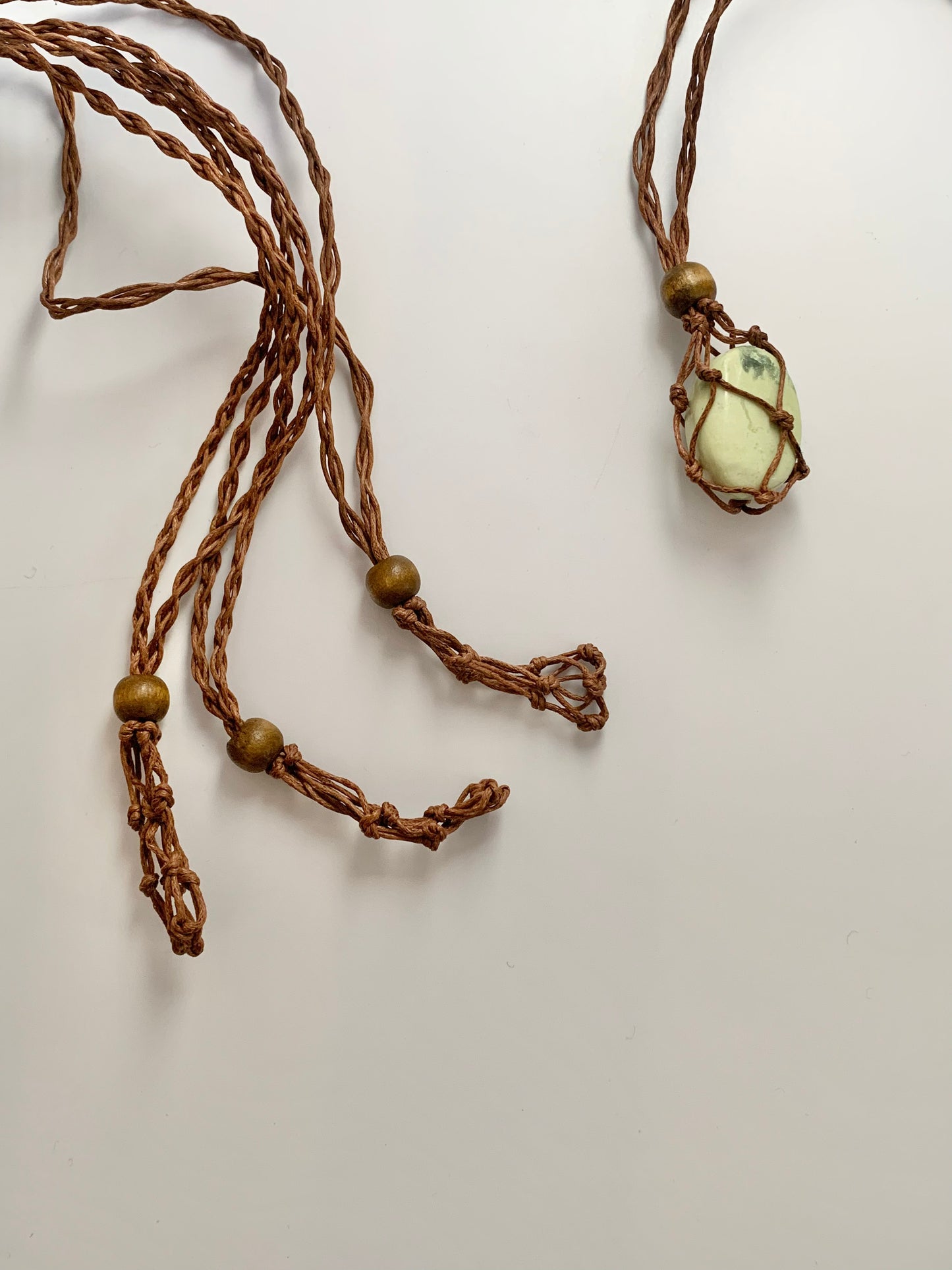Macrame Necklace Cage