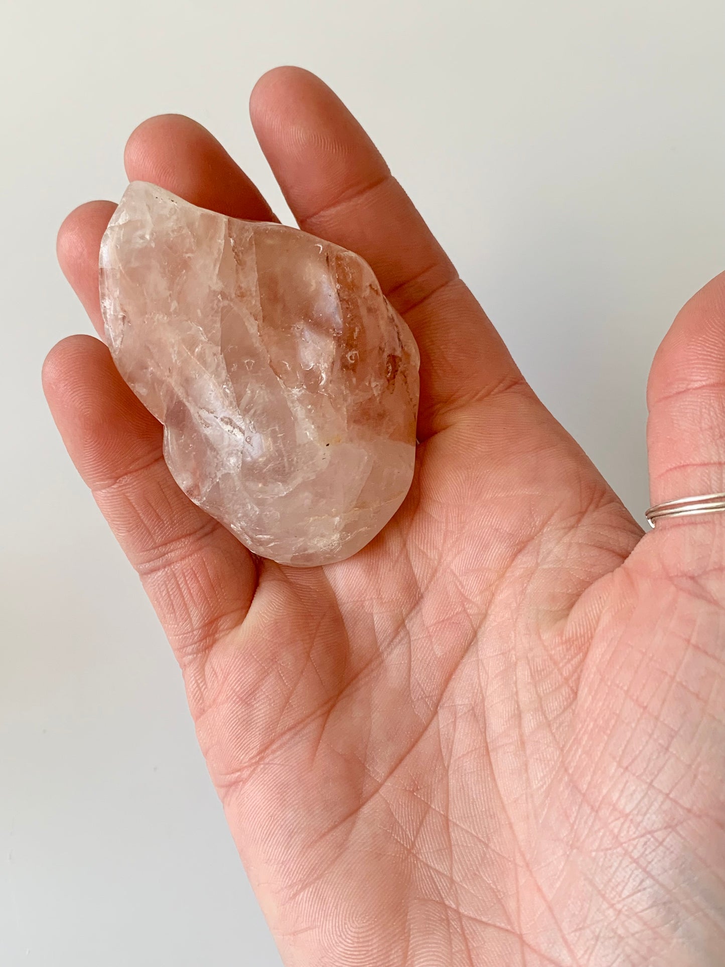 Fire Quartz, hematoid quartz, large tumble