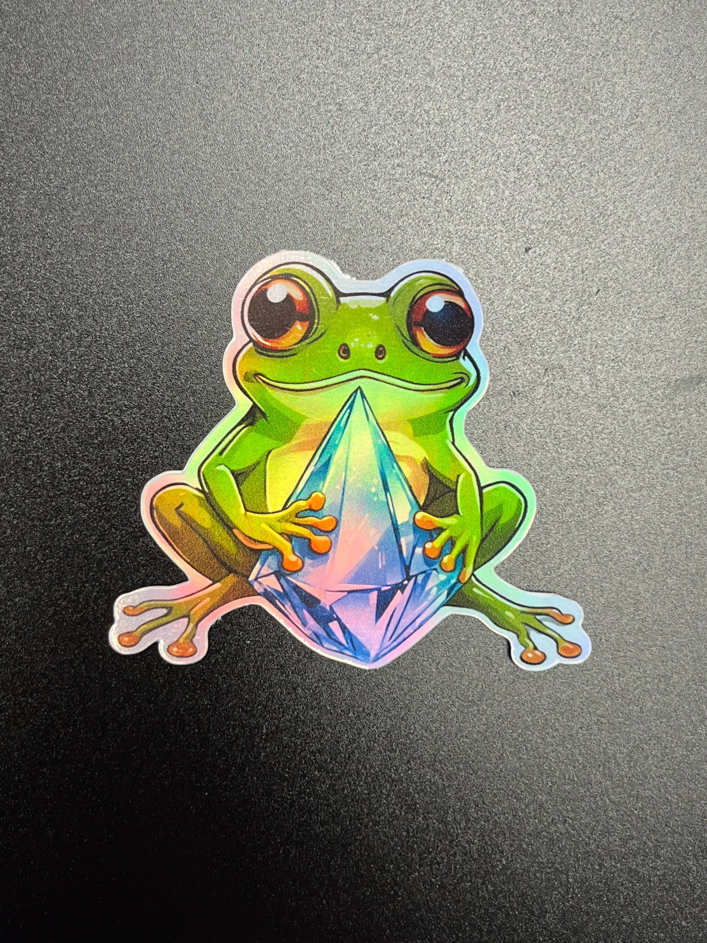 Frog with Crystal Sticker