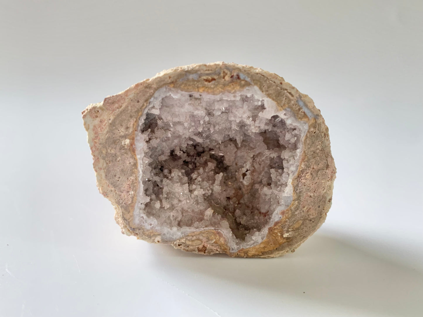Crystalline Bravo Geode, half, face polished